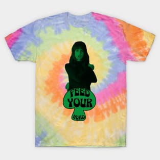 Feed Your Head (In Trippy Black and Green) T-Shirt
